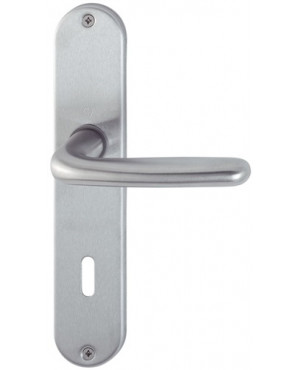 Langschildgarnitur Cardiff E1850Z/302 VA F69 OB 72mm DIN L/R