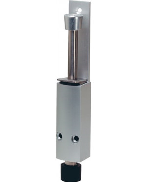 Türfeststeller 1222.02 Alu.silberf.lack.Hubh.60mm Türmontage