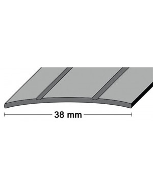 LM-Übergangsschiene B.38mm L.90 cm Alu. goldf. 2 Rillen mittig gel.