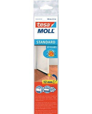 Türdichtschiene tesamoll® 5433 Länge1000xHöhe37mm weiß f.glatte BD