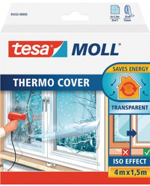 Fensterisolierfolie tesamoll® 5432 5430 L.1,7m B.1,5m