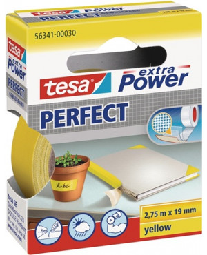 Gewebeband ext.Power® 56341 gelb L.2,75m B.19mm Rl.TESA