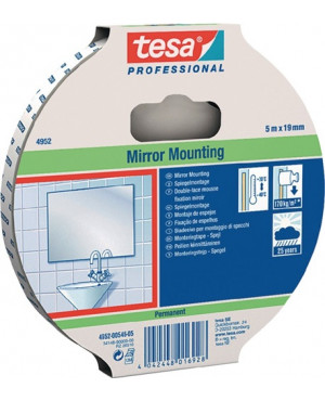 Doppelseitiges PE-Schaumklebeband tesafix® 4952 L.50m B.19mm weiß Rl.