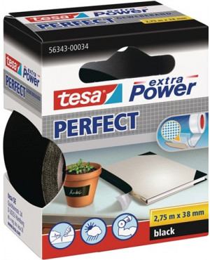 Gewebeband ext.Power® 56343 schwarz L.2,75m B.38mm Rl.TESA
