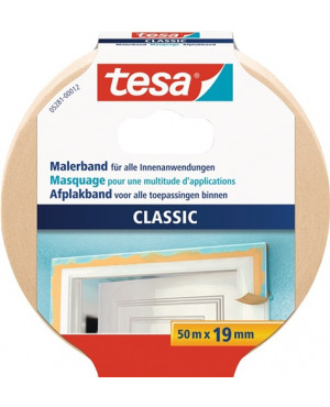 Malerkrepp leicht gekreppt L.50m B.19mm Rl.TESA