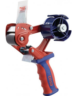 Handabroller Comfort 6400 MET rot/blau f.Band-B.50mm TESA