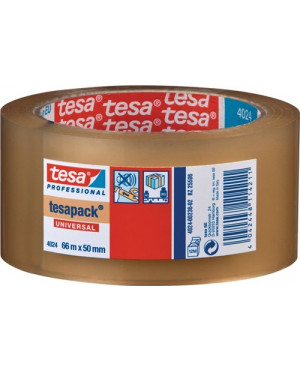 Verpackungsklebeband PP tesapack® 4024 farblos L.66m B.50mm Rl.