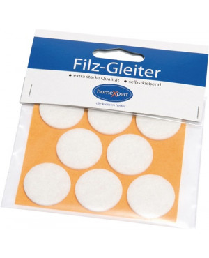Filzgleiter 28mm Filz weiß selbstkl.