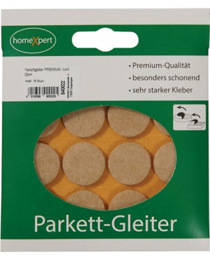 Parkettgleiter Premium 22mm Filz natur rd.selbstkl.