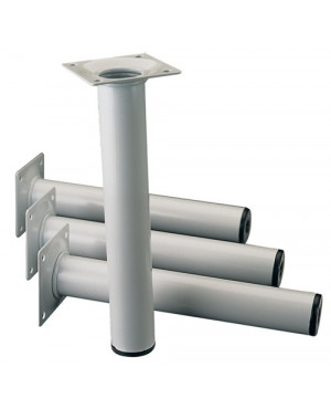 Möbelfuß weiß 30mm H.200mm Platte