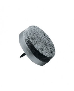 Filzbodengleiter 20mm Ku.Wollfilz grau m.Stift
