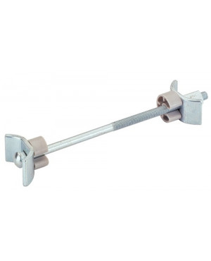 Arbeitsplattenverbinder AVB 5 STA verz. L.150mm 2 geb. Klemmpl. Hettich