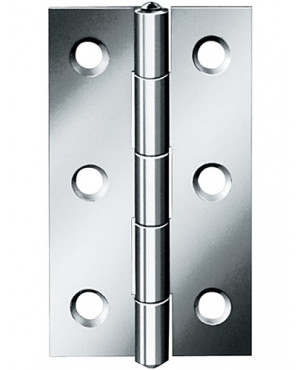 Scharnier H.80mm B.41mm S.1,5mm VA gerollt,schmal VORMANN