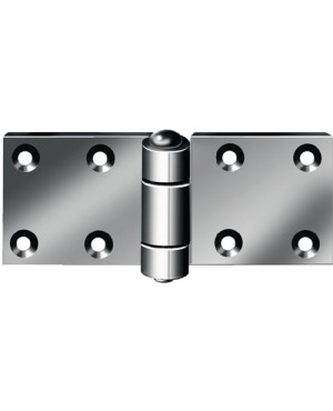 Scharnier H.50mm B.130mm S.4mm STA blau verz.gerollt VORMANN