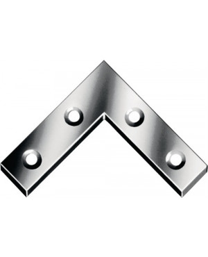 Flachwinkel L.75x75mm B.12mm S.1,5mm STA blau verz.VORMANN