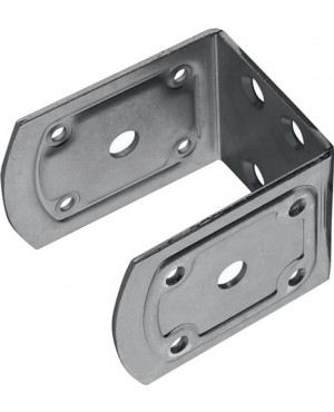 Trennwandhalter L.80mm B.71mm H.70mm STA blau verz.VORMANN