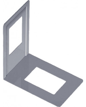 Bücherstütze weiß einteilig L.120mm H.130mm