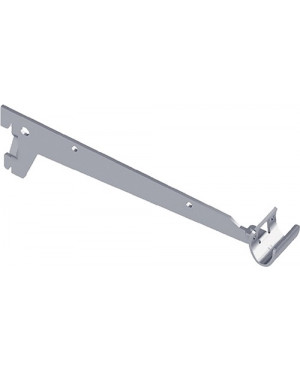 Konfektionsträger L.250mm p.Träger 30kg STA weiß m.2 Einhängehaken