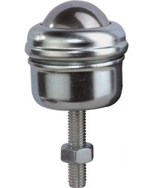 Kugelrolle Stahlkugel D.55,4mm VA Trgf.110kg