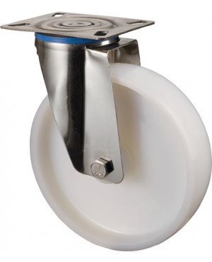 Lenkrolle D.125mm Trgf.130kg Ku.Platte L95xB80mm