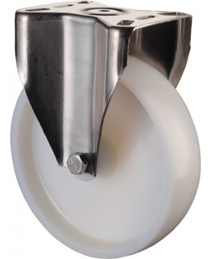 Bockrolle D.100mm Trgf.130kg Ku.Platte L95xB80mm