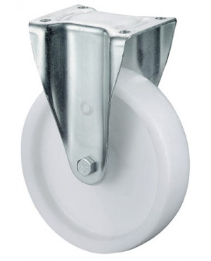 Schwerlast-Bockrolle D.125mm Trgf.600kg Ku.Platte L138xB110mm