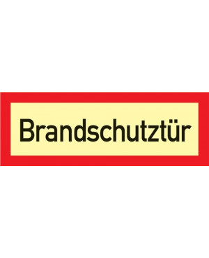 Brandschutzzeichen DIN 4066 L297xB105mm Brandschutztür Folie