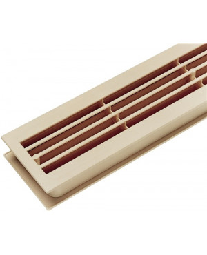 Badezimmerlüftung L.452mm B.92mm Ku.ähnl.reinweiß Ecken ger.
