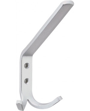 Huthaken Ausf. zweifach A. 95mm Alu. silberf. elox. H.145mm