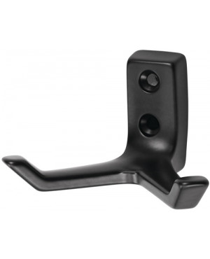 Mantelh.0033 2 Hak.A.55mm Alu.ku.-besch.schwarz H.43mm