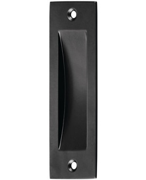 Schiebetürmuschel Alu.schwarz eck.L.120mm B.40mm