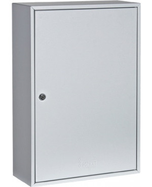 Schlüsselschrank S H550xB380xT205mm 1-türig Zylinderschl.Anz.Hak.300