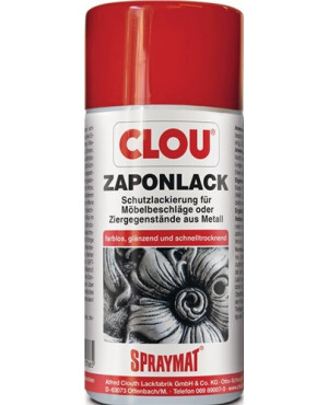 Zaponlack (Metallfirnis) SPRAYMAT farblos glänzend 300 ml Spraydose CLOU