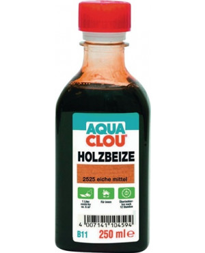 Holzbeize B11 2525 eiche mittel flüssig 250 ml Flasche AQUA CLOU