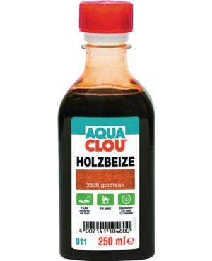 Holzbeize B11 2526 goldteak flüssig 250 ml Flasche AQUA CLOU