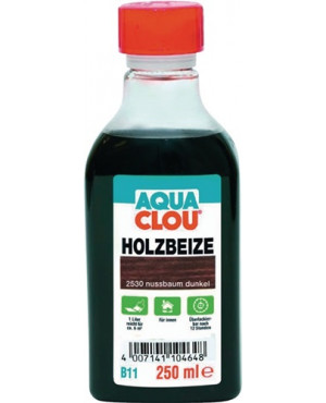 Holzbeize B11 2530 nussbaum dunkel flüssig 250 ml Flasche AQUA CLOU