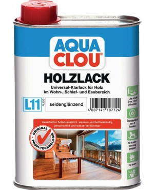 Holzlack L11 farblos seidenglänzend 250 ml Dose CLOU