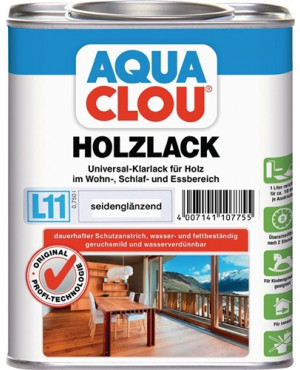 Holzlack L11 farblos seidenglänzend 750 ml Dose CLOU