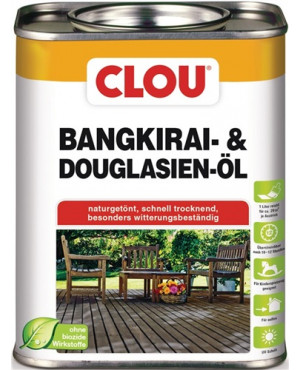 Bangkirai-/Douglasienöl naturgetönt 0,75l Dose CLOU