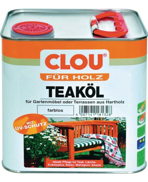 Teaköl farblos 2,5l Dose CLOU