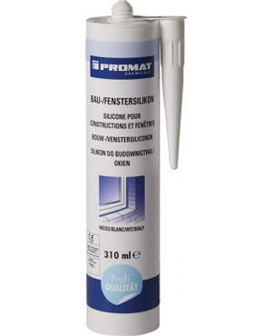 Bau-/Fenstersilikon weiß 310 ml Kartusche PROMAT CHEMICALS