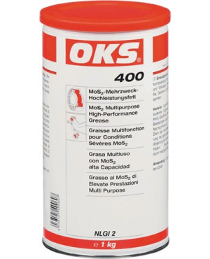 MoS² Hochleistungsfett 400 schwarz 1000g Dose OKS