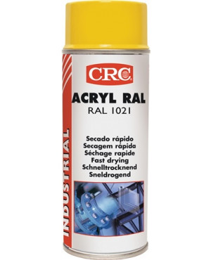 Farb-Schutzlack-Spray ACRYL RAL rapsgelb glänzend RAL 1021 400 ml Spraydose CRC