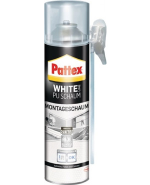 1K-Montageschaum White Line PUW50 500 ml B2 weiß m.Einweghandschuhe Dose PATTEX