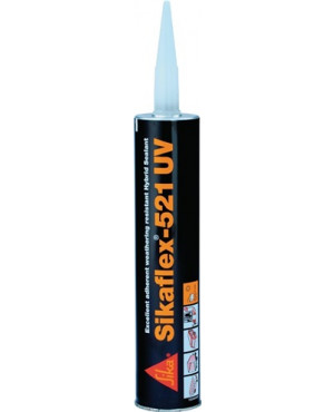 Polyurethan Hybrid Dichtstoff 521 UV 300 ml hellgrau Kartusche SIKAFLEX