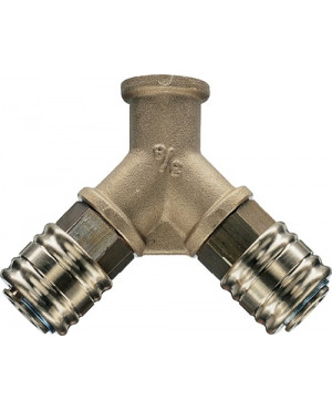 Verteiler Gew.mm 15,39 DN 7,2,Innengewinde,2 Kupplungen EWO