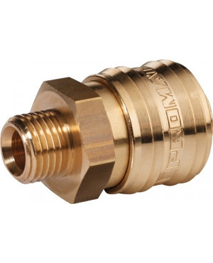 Schnellverschlusskupplung DN 7,2 AG MS blk Gew.G 3/8 Zoll 16,66mm