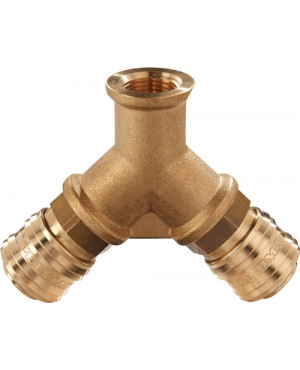 Verteiler Gew.mm 19,17 Innengewinde,2 Kupplungen DN 7,2