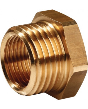 Reduziernippel MS AG G 1/4 Zoll IG G 1/8 Zoll SW 17mm