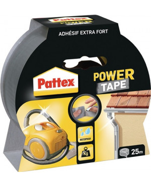 Gewebeband Power-Tape silber-grau L.25m B.50mm Rl.PATTEX